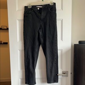Zara Boyfriend Black Denim Jeans